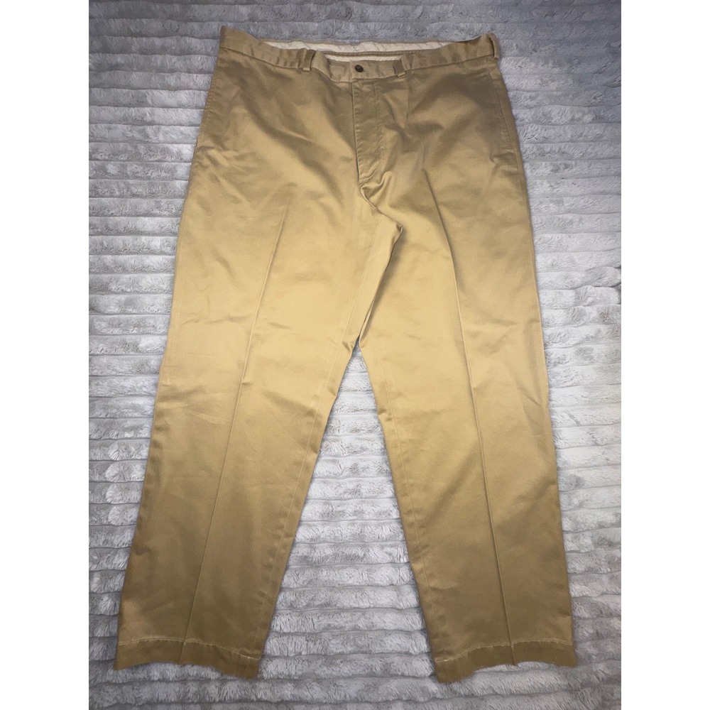 Brooks Brothers Pants Men's 42x30 Clark Fit Stretch Chino Khaki Brown Blue LOT 3 - Picture 2 of 16